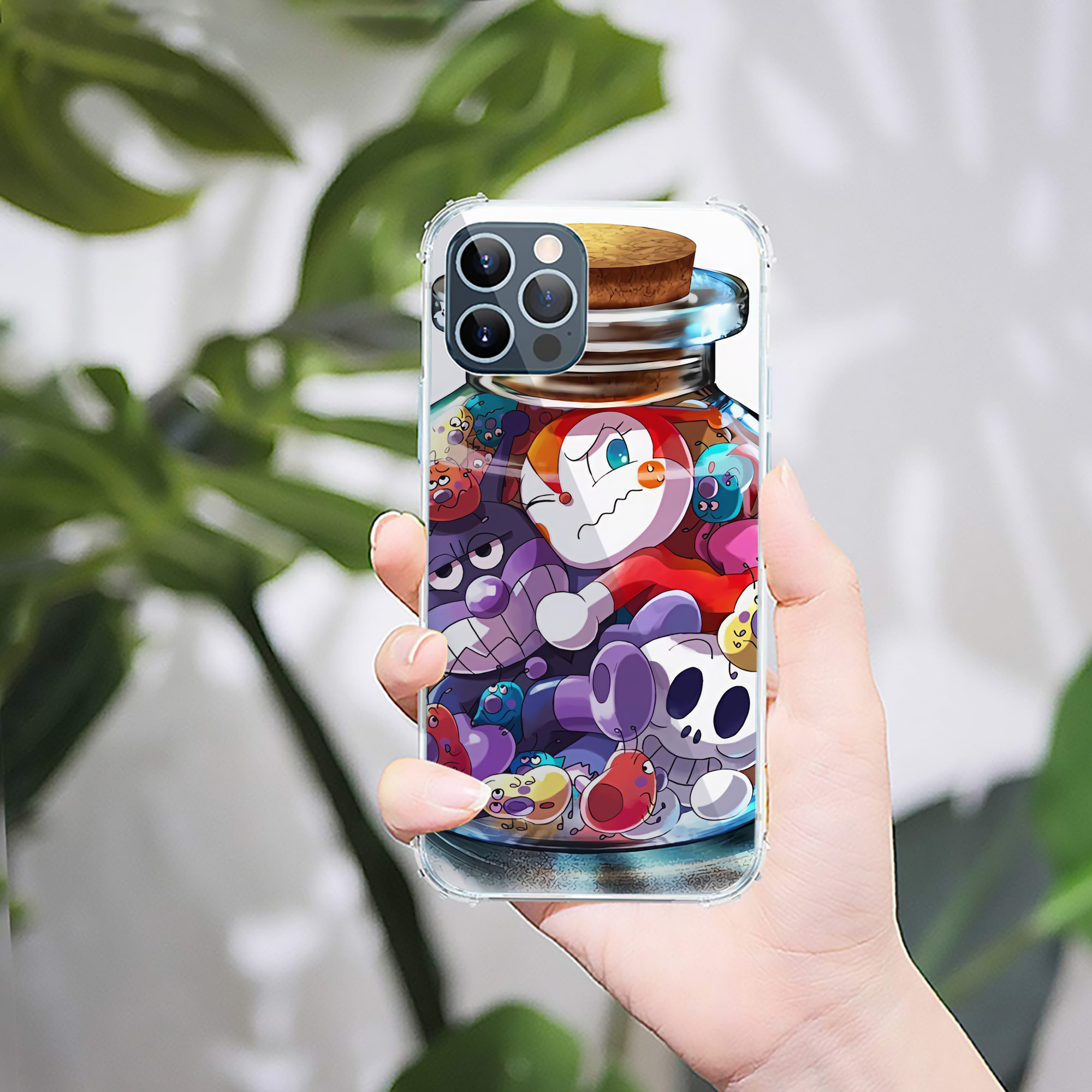 （画像用） アンパンマン Anpanman 【iPhone 12シリーズ対応】透明スマホケース（クリアソフトケース）
